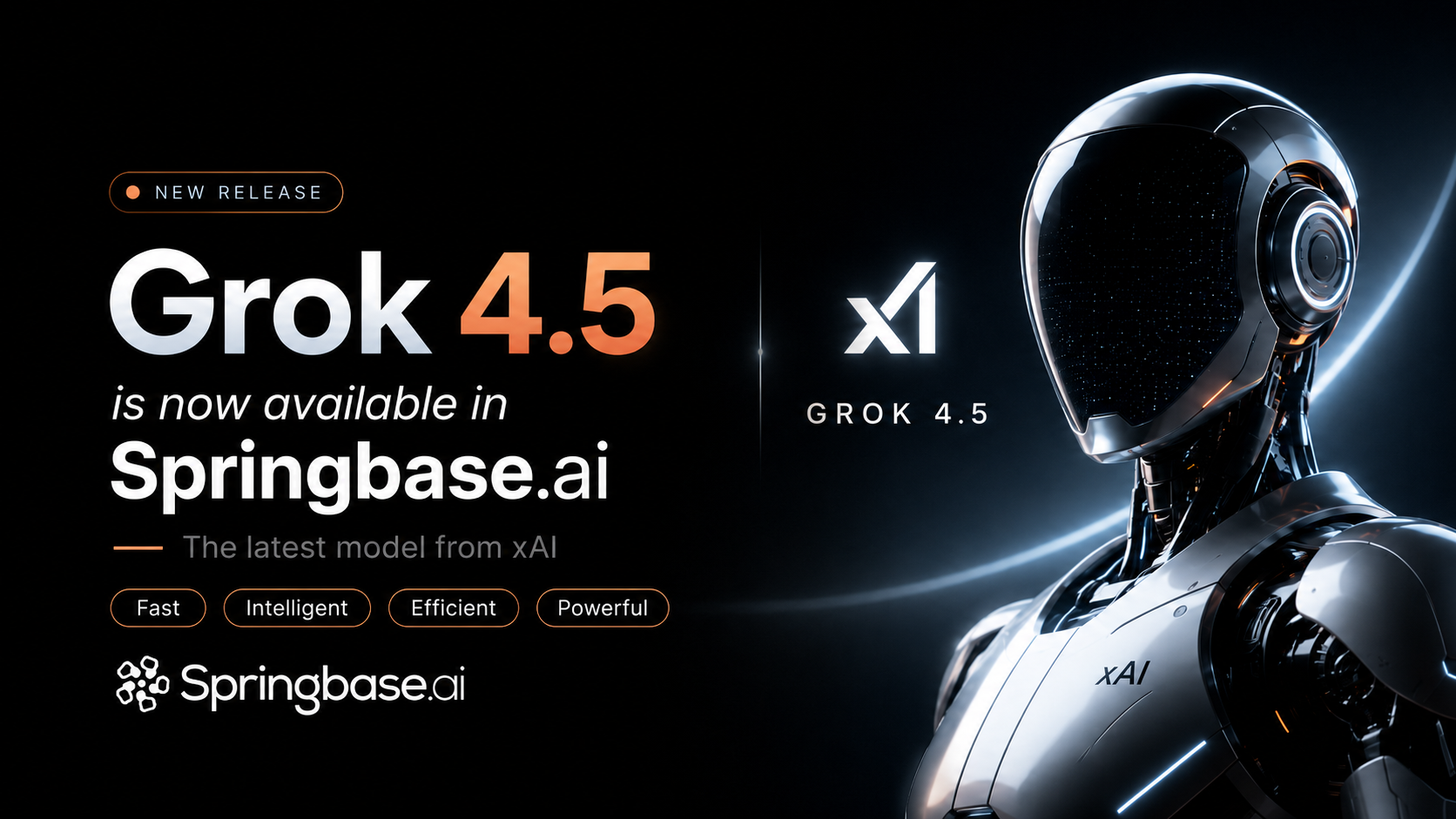 Grok 4.5 is now available in Springbase.ai