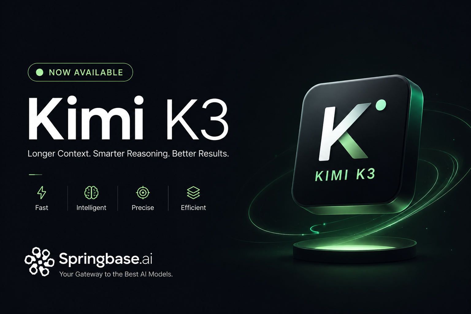 Kimi K3 open-weight model on Springbase AI